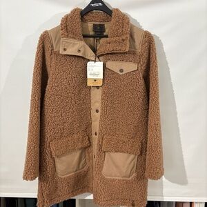 NWT Obermeyer Andie Sherpa Jacket women’s fleece saddle size large